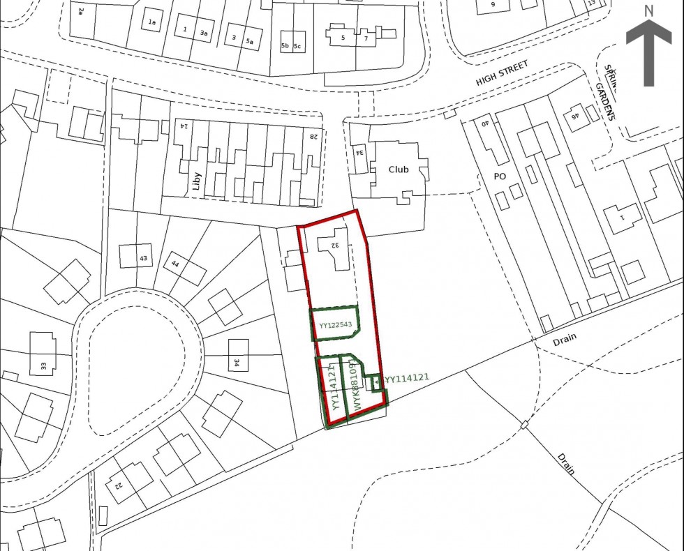 Floorplan for Land, 32 High Street, Upton