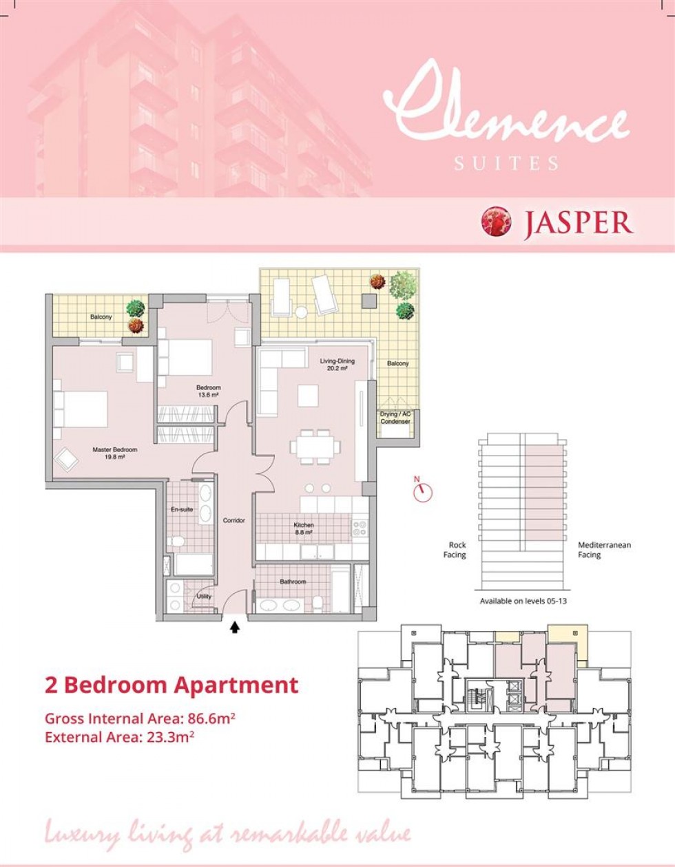 Floorplan for Clemence Suites, Gibraltar, Gibraltar