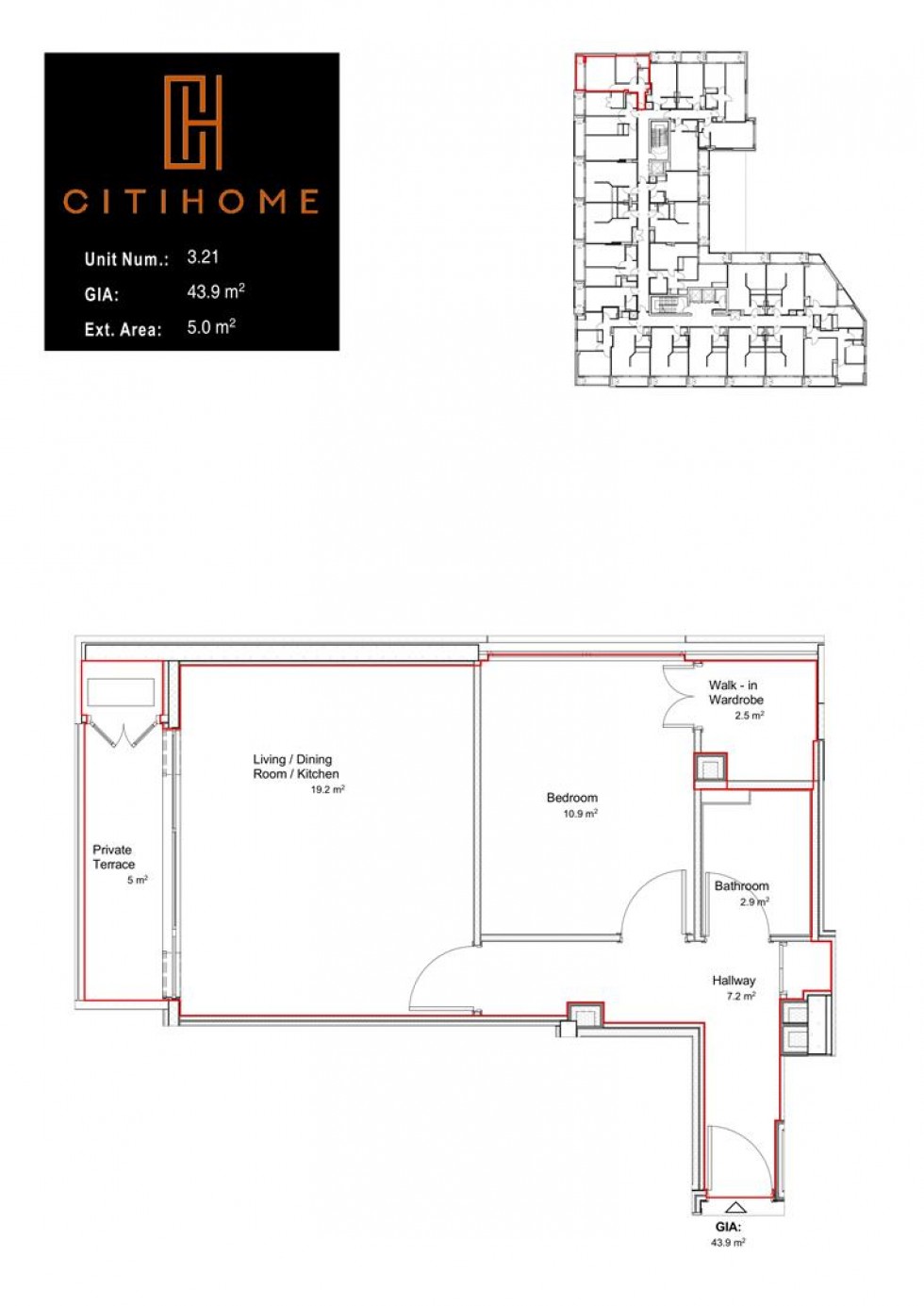 Floorplan for Citihome, Gibraltar, Gibraltar