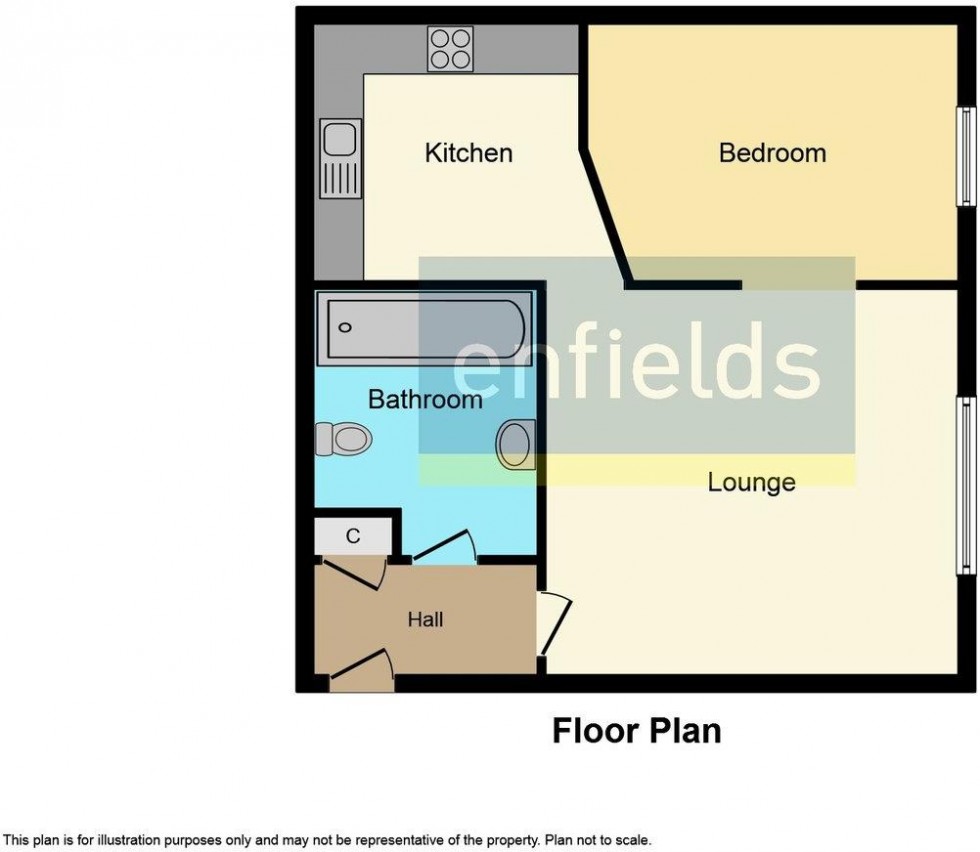 Floorplan for Kern Close, Southampton, Hampshire, SO16