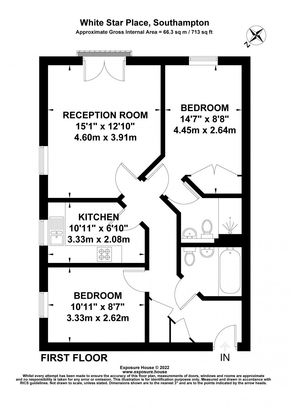 Floorplan for White Star Place, Southampton, Hampshire, SO14
