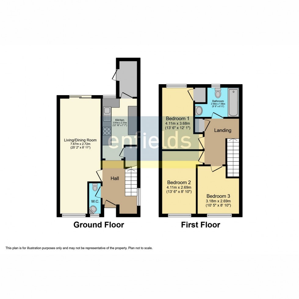 Floorplan for Orion Close, Hampshire, SO16