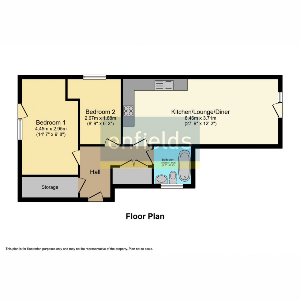 Floorplan for Canon Place, Hampshire, SO19
