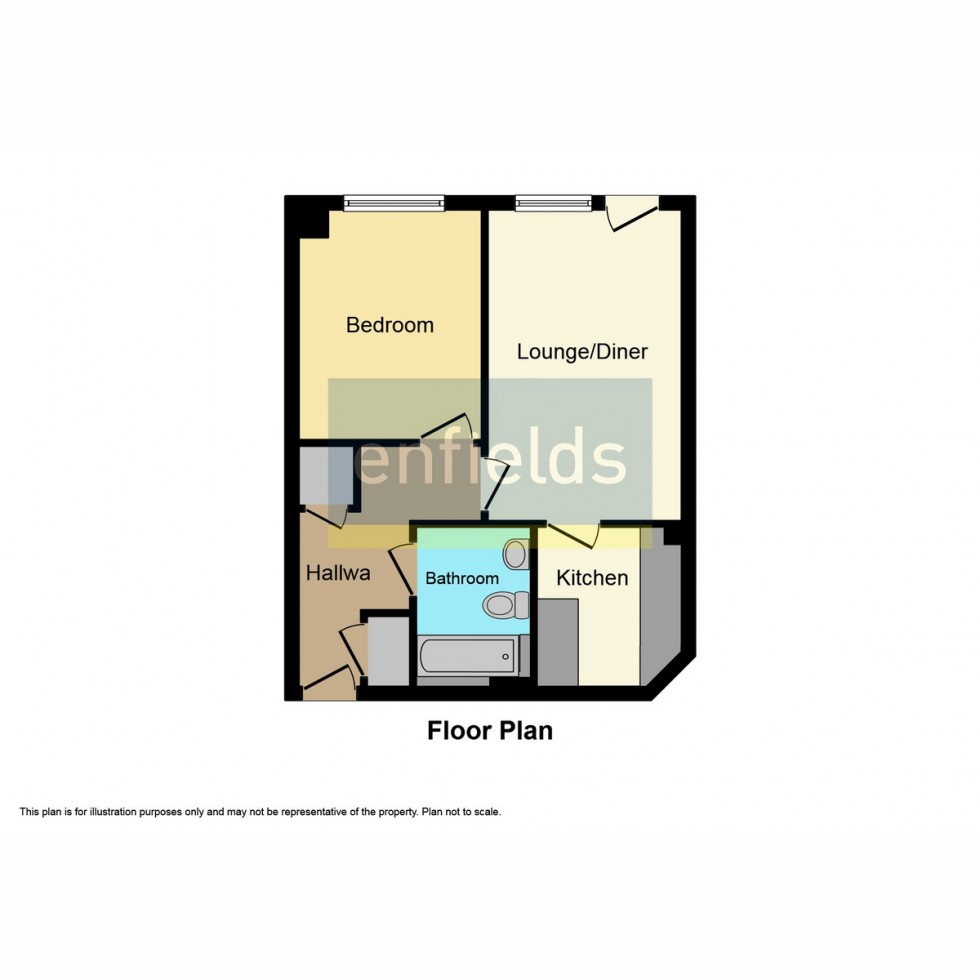 Floorplan for Hesketh House, Southampton, SO15